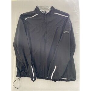 Slazenger Windbreaker Men’s XXL Black 1/4 Zip Pocket Golf Jacket